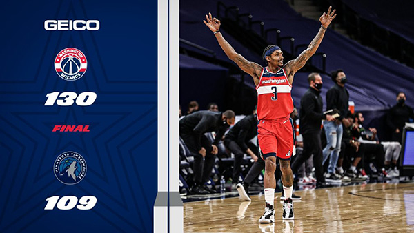 01月02日 NBA常规赛 奇才vs森林狼 全场录像