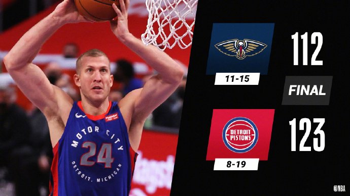 02月15日 NBA常规赛 鹈鹕vs活塞 全场录像