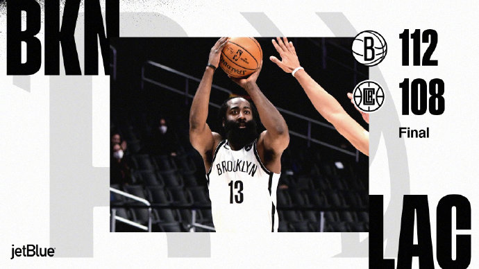 02月22日 NBA常规赛 篮网vs快船 全场录像