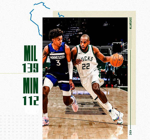 02月24日 NBA常规赛 森林狼vs雄鹿 全场录像