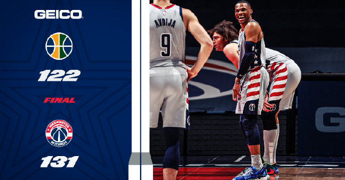 03月19日 NBA常规赛 爵士vs奇才 全场录像