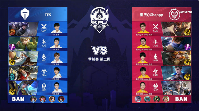 03月19日 2021年KPL春季赛 季前赛 QG vs TES 全场录像