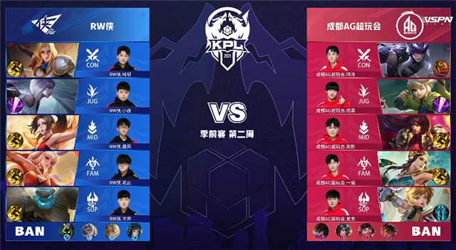 03月20日 2021年KPL春季赛 季前赛 AG超玩会 vs RW侠 全场录像