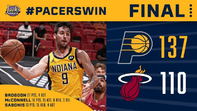 03月20日 NBA常规赛 步行者vs热火 全场录像