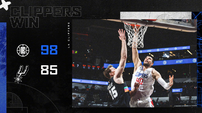 03月26日 NBA常规赛 快船vs马刺 全场录像