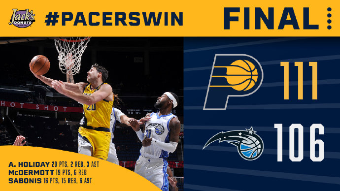 04月10日 NBA常规赛 步行者vs魔术 全场录像