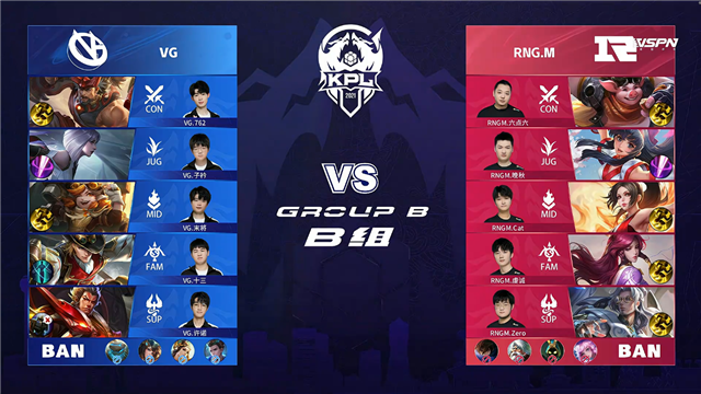 2021年KPL春季赛常规赛第1轮 VG vs RNG.M 全场录像
