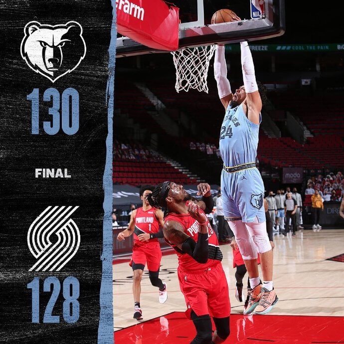 04月24日 NBA常规赛 灰熊vs开拓者 全场录像
