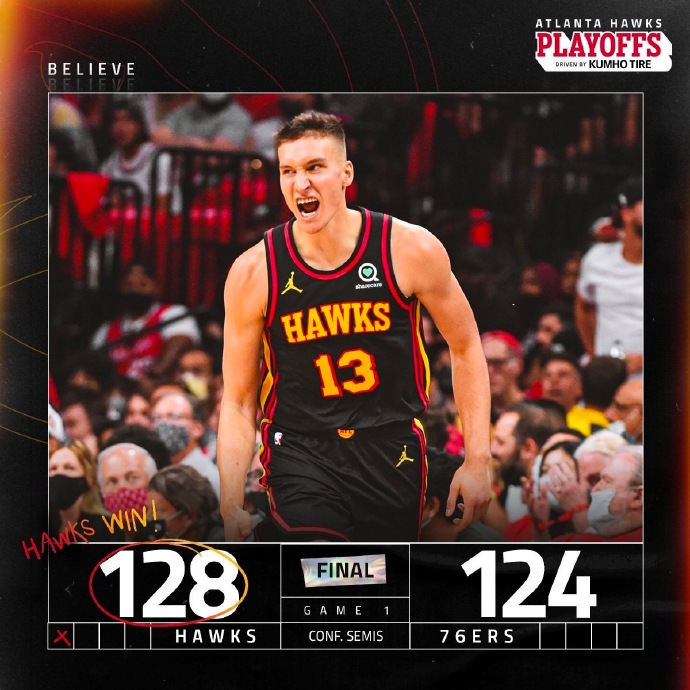 06月07日 NBA东部半决赛G1 老鹰vs76人 全场录像
