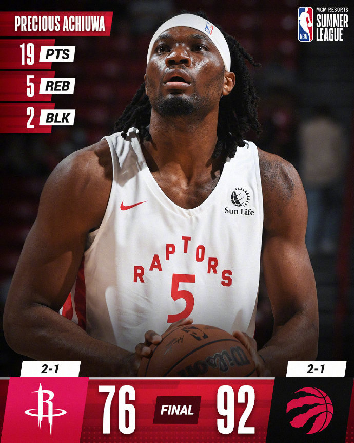 NBA夏季联赛 火箭vs猛龙 全场录像