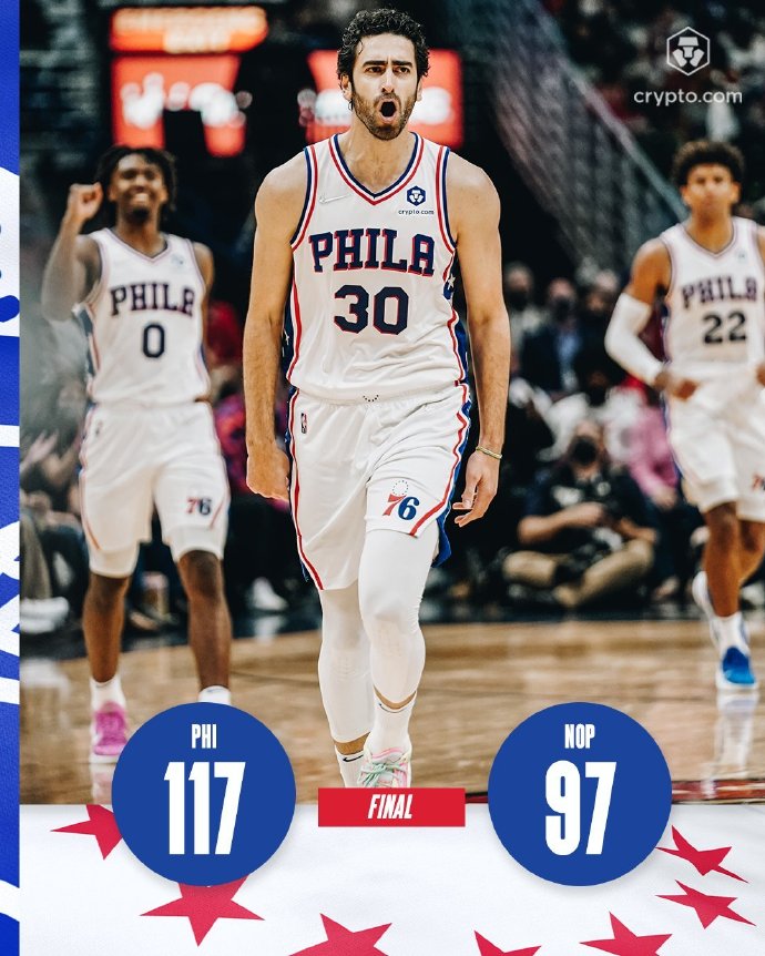 10月21日 NBA常规赛 76人vs鹈鹕 全场录像