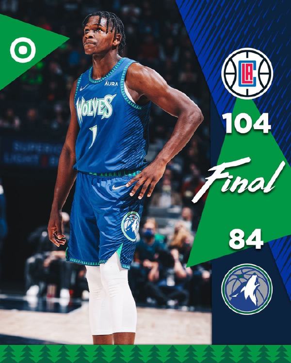 11月06日 NBA常规赛 快船vs森林狼 全场录像