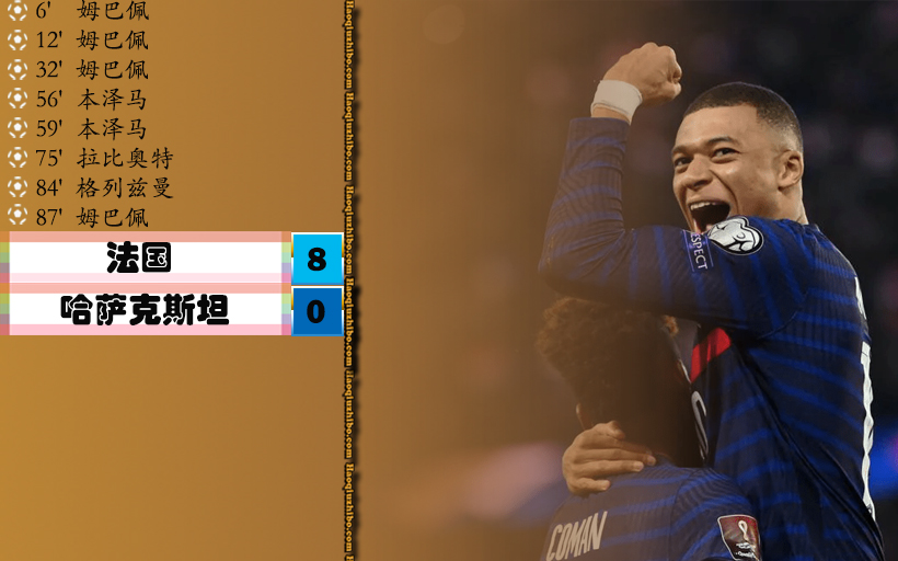 11月14日 世预赛欧洲区 法国vs哈萨克斯坦 全场录像