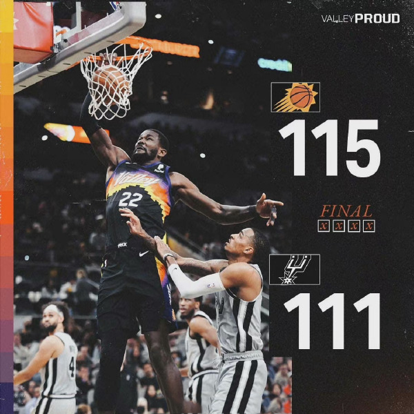 11月23日 NBA常规赛 太阳vs马刺 全场录像