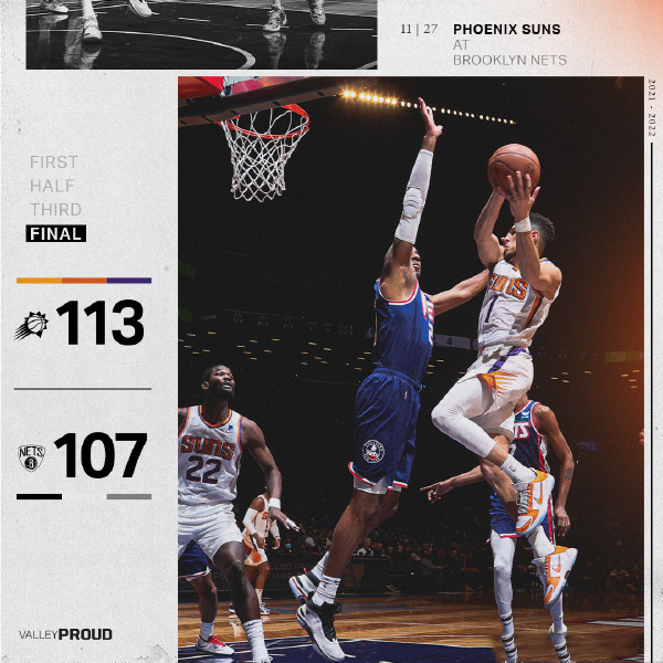 太阳113-107有惊无险的击败篮网