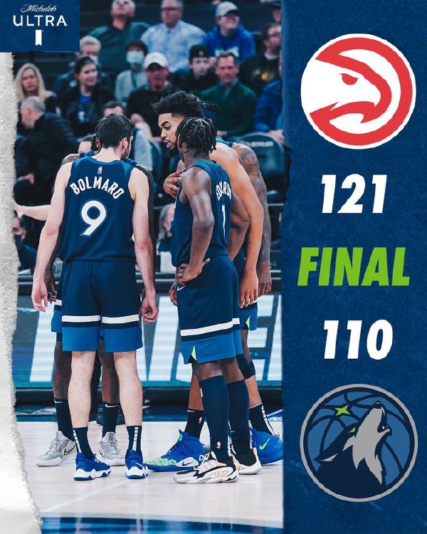 12月07日 NBA常规赛 老鹰vs森林狼 全场录像