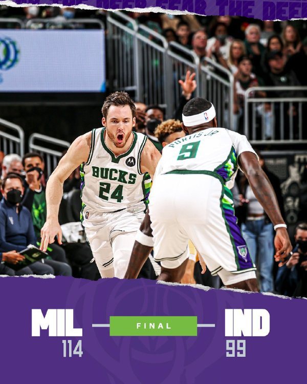 12月16日 NBA常规赛 步行者vs雄鹿 全场录像