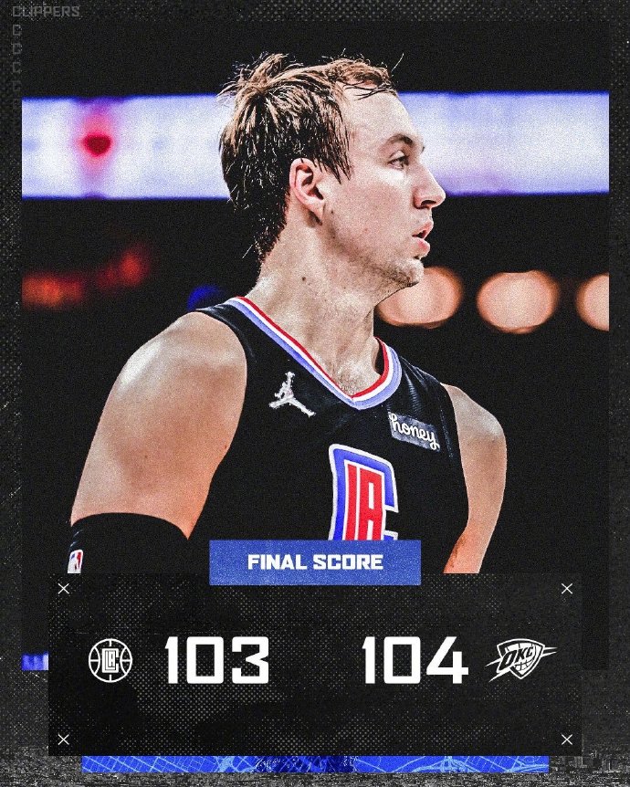 12月19日 NBA常规赛 快船vs雷霆 全场录像