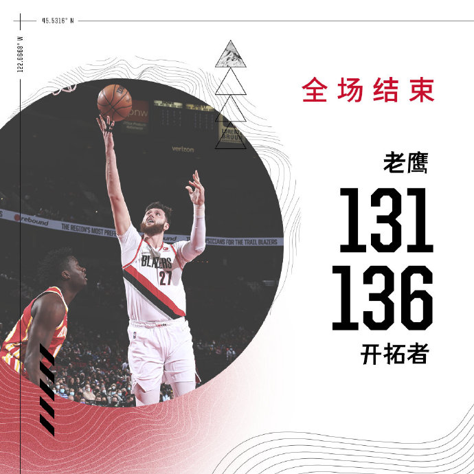 01月04日 NBA常规赛 老鹰vs开拓者 全场录像
