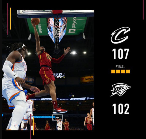 01月16日 NBA常规赛 骑士vs雷霆 全场录像