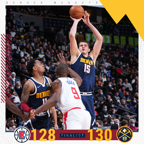 01月20日 NBA常规赛 快船vs掘金 全场录像