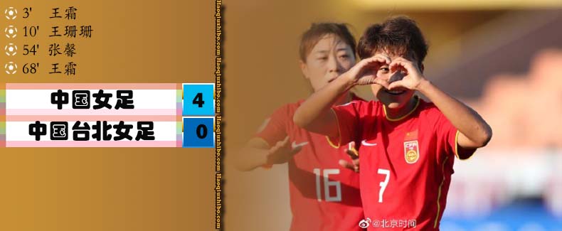 01月20日 女足亚洲杯 中国女足vs中国台北女足 全场录像
