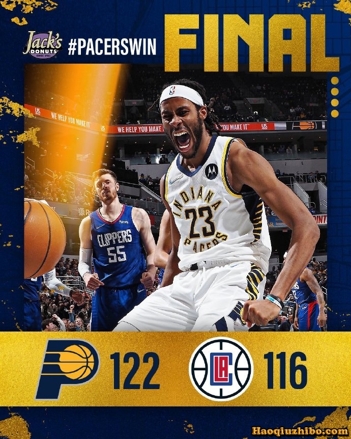 02月01日 NBA常规赛 快船vs步行者 全场录像