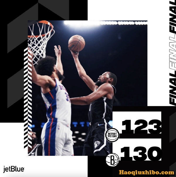 03月30日 NBA常规赛 活塞vs篮网 全场录像