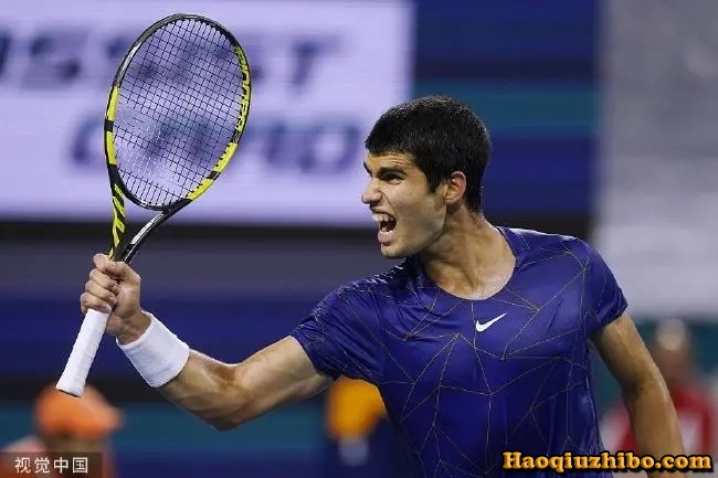 2022ATP迈阿密站男单1/4决赛 阿尔卡拉斯vs凯茨曼诺维奇 全场录像