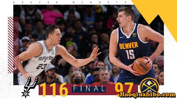 04月06日 NBA常规赛 马刺vs掘金 全场录像