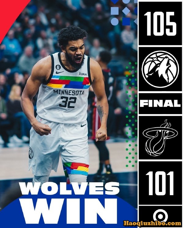 11月22日 NBA常规赛 热火vs森林狼 全场录像