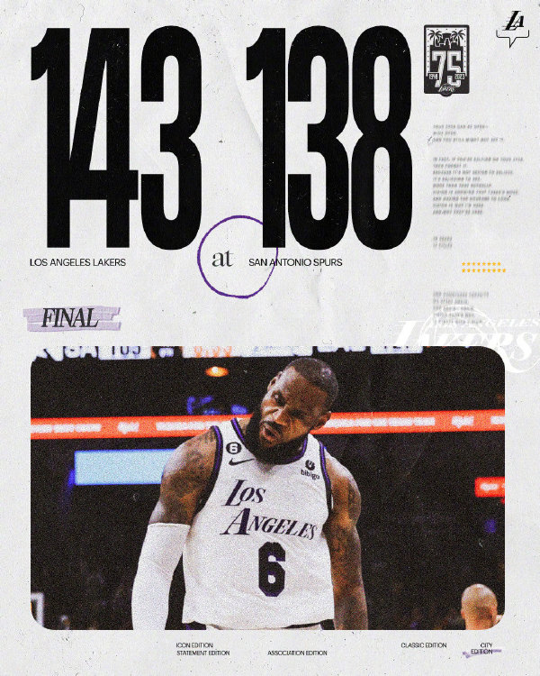11月27日 NBA常规赛 湖人vs马刺 全场录像