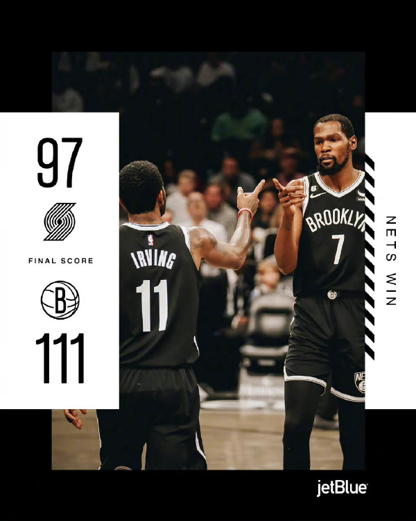 11月28日 NBA常规赛 开拓者vs篮网 全场录像