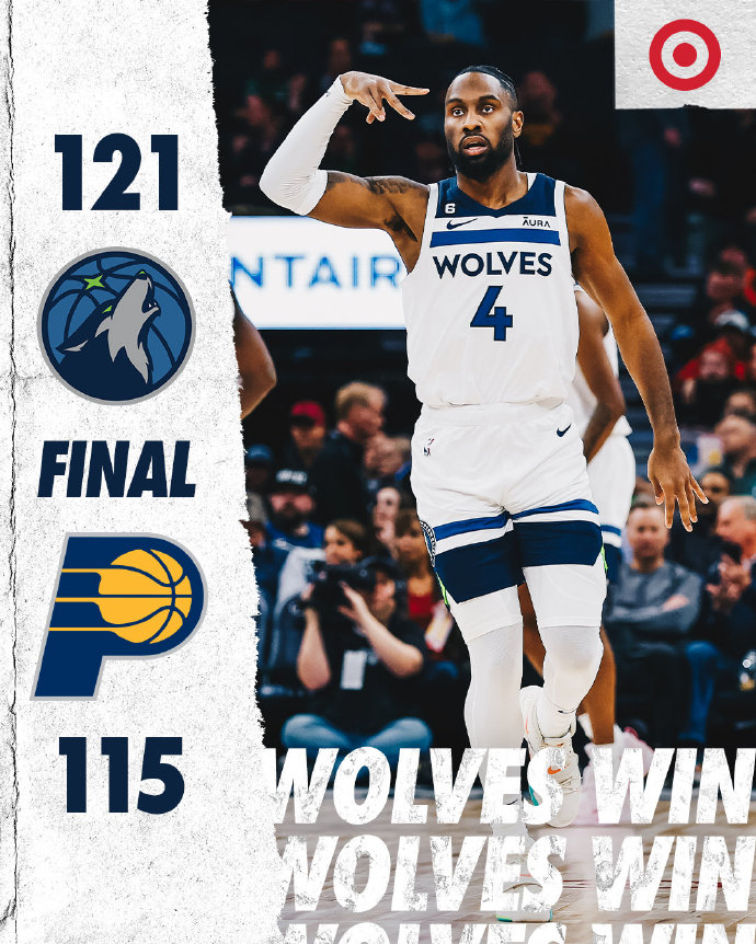 12月08日 NBA常规赛 步行者vs森林狼 全场录像