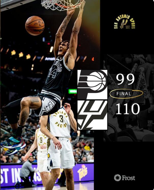 03月03日 NBA常规赛 步行者vs马刺 全场录像