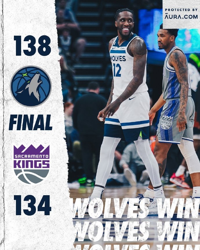 03月05日 NBA常规赛 森林狼vs国王 全场录像