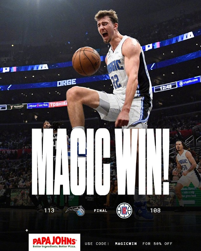 03月19日 NBA常规赛 魔术vs快船 全场录像