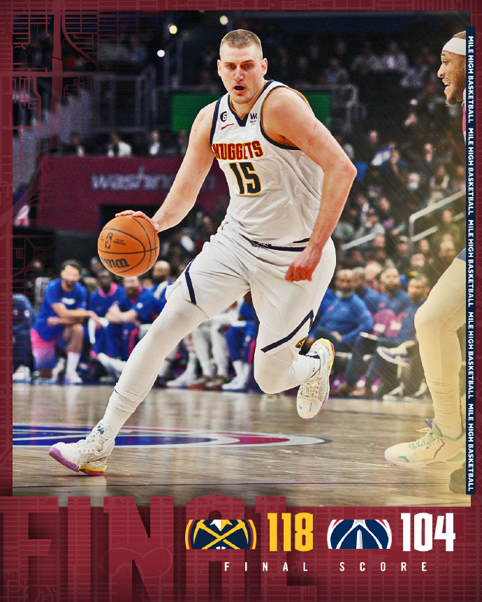 03月23日 NBA常规赛 掘金vs奇才 全场录像