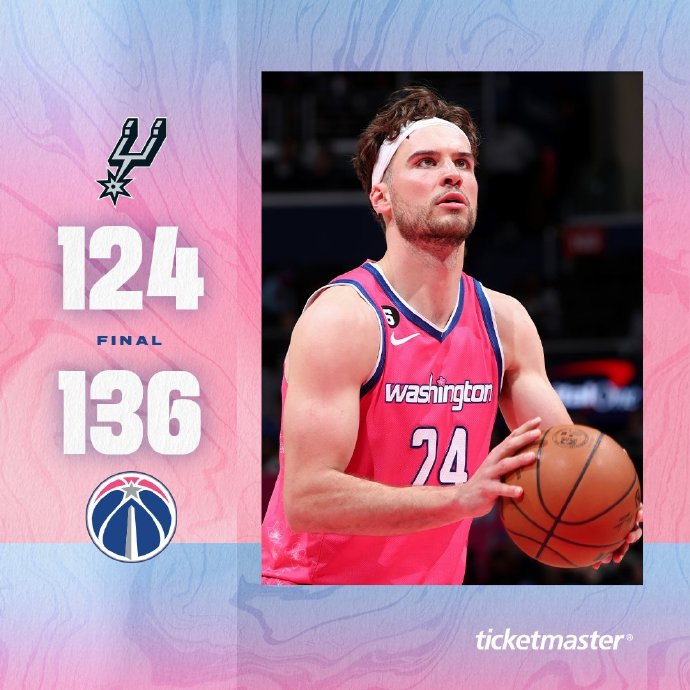 03月25日 NBA常规赛 马刺vs奇才 全场录像