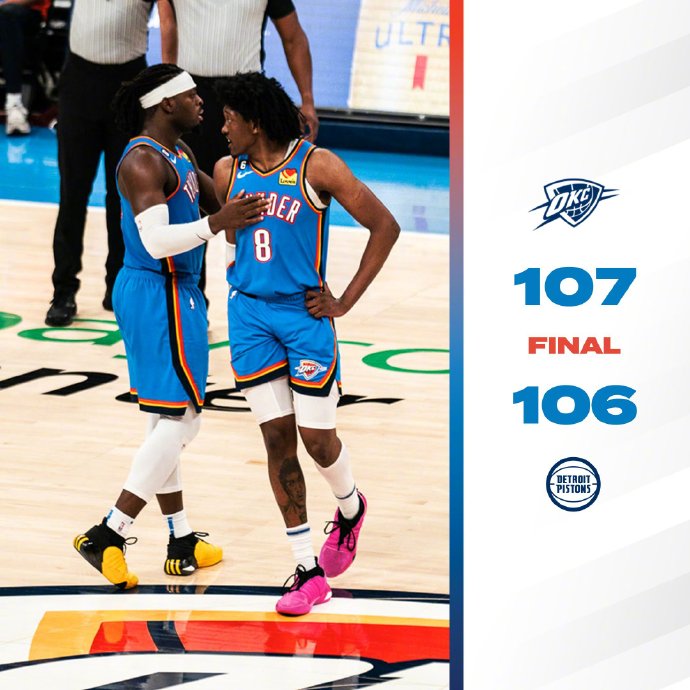 03月30日 NBA常规赛 活塞vs雷霆 全场录像及集锦