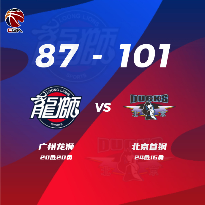 04月01日 CBA常规赛 广州vs北京 全场录像
