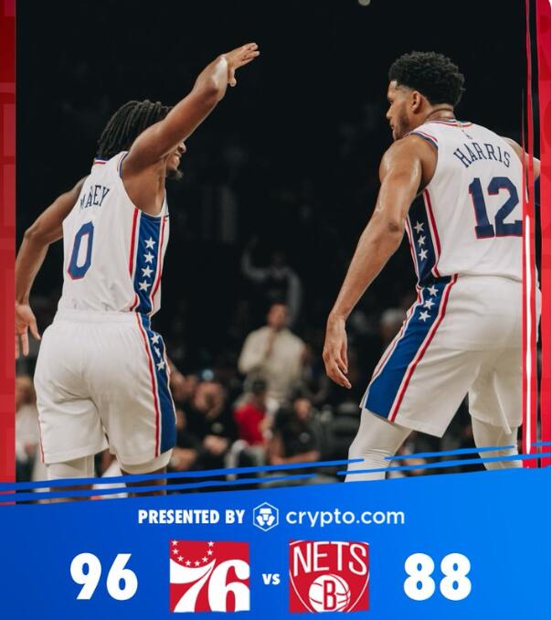 04月23日 NBA季后赛首轮G4 76人vs篮网 全场录像