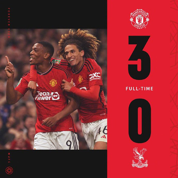 09月27日 英联杯第3轮 曼联vs水晶宫 全场录像