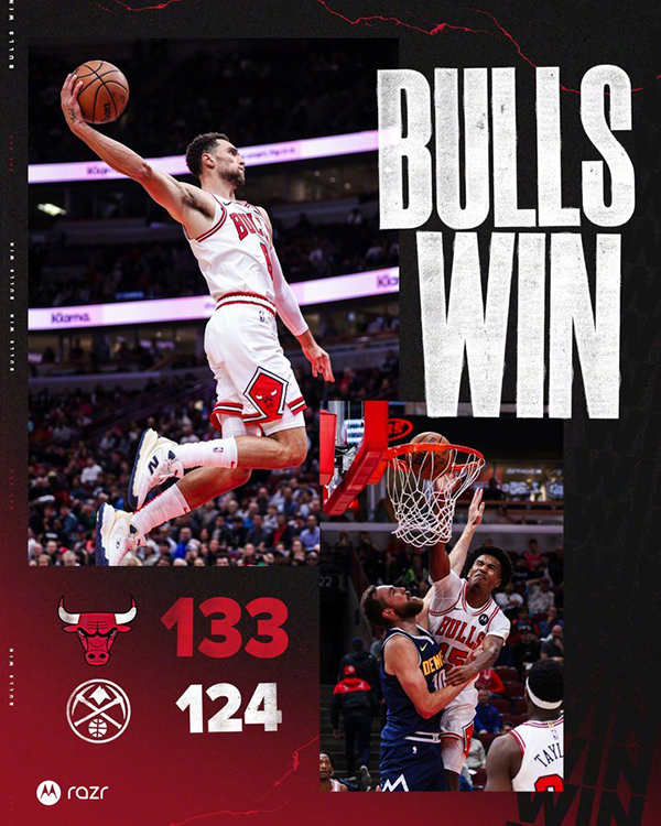 10月13日 NBA季前赛 掘金vs公牛 全场录像