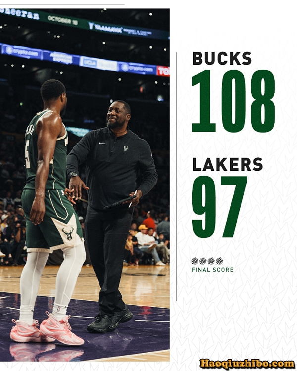 10月16日 NBA季前赛 雄鹿vs湖人 全场录像