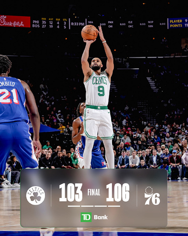 11月09日 NBA常规赛 凯尔特人vs76人 全场录像