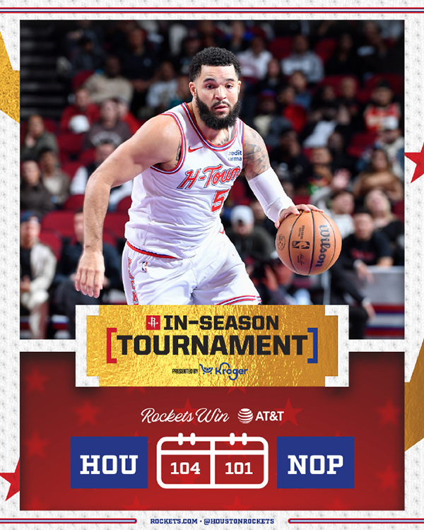 11月11日 NBA季中锦标赛 鹈鹕vs火箭 全场录像