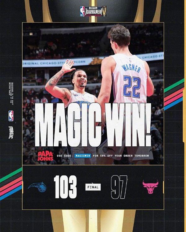 11月18日 NBA季中锦标赛 魔术vs公牛 全场录像