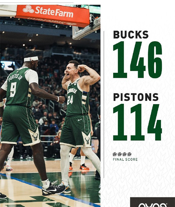 12月17日 NBA常规赛 活塞vs雄鹿 全场录像