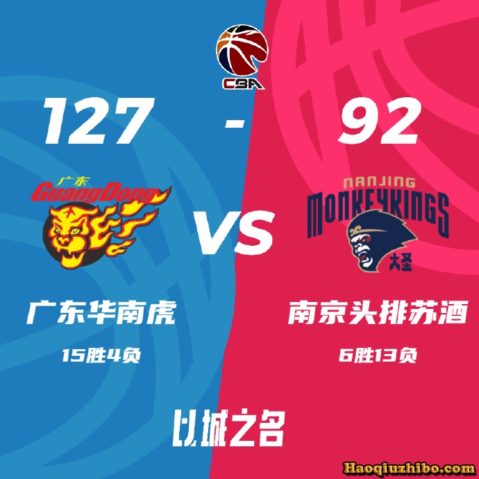 12月19日 CBA常规赛 广东vs同曦 全场录像